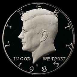 1985-s Proof Kennedy Half Dollar 50c pr70 dcam SEGS