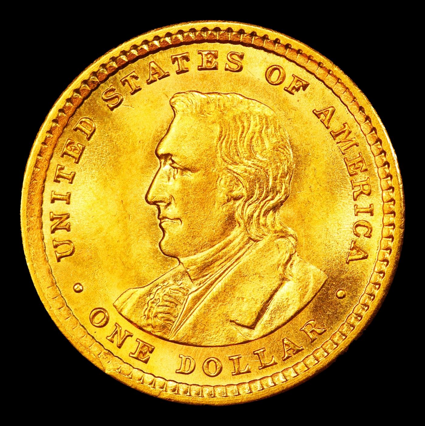 1905 Lewis & Clark Gold Commem Dollar Near Top Pop! 1 ms66+ SEGS