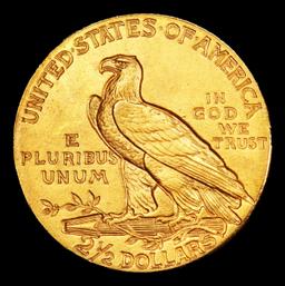 1908-p Gold Indian Quarter Eagle $2 1/2 ms64+ SEGS