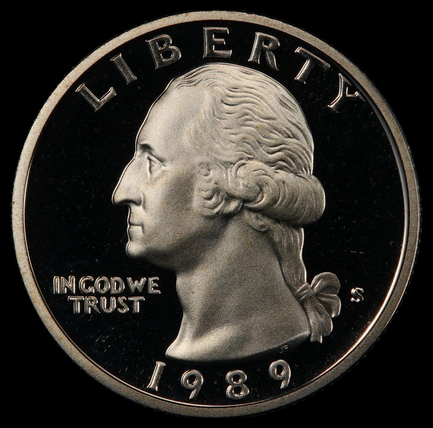 1989-s Proof Washington Quarter 25c pr70 dcam SEGS