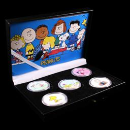 5 OZ .999 Fine Silver Set Peanuts Colorized Collection