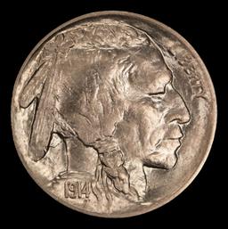 1914-d Buffalo Nickel 5c ms65+ SEGS