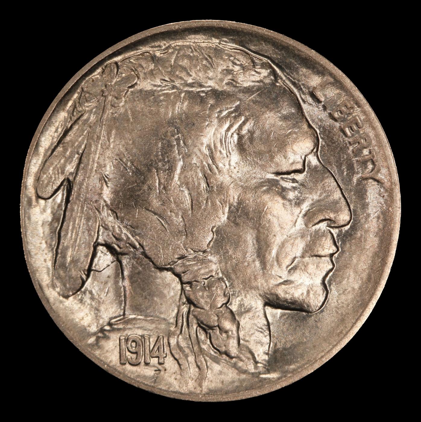 1914-d Buffalo Nickel 5c ms65+ SEGS