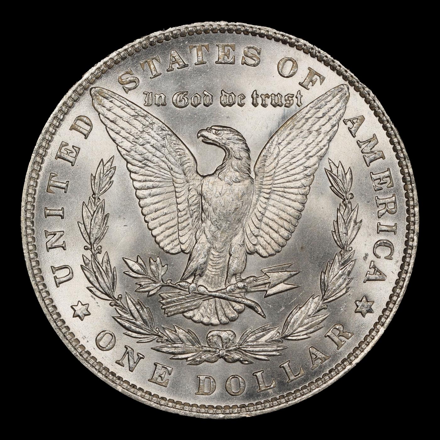1887-p Morgan Dollar $1 Grades ms66