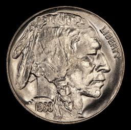 1938-d/d Buffalo Nickel Near Top Pop 5c ms67+ SEGS