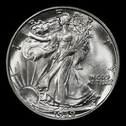 1939-s Walking Liberty Half Dollar Near Top Pop 50c ms67 SEGS
