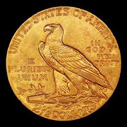 1929-p Gold Indian Quarter Eagle Near Top Pop! $2 1/2 ms66+ USCG
