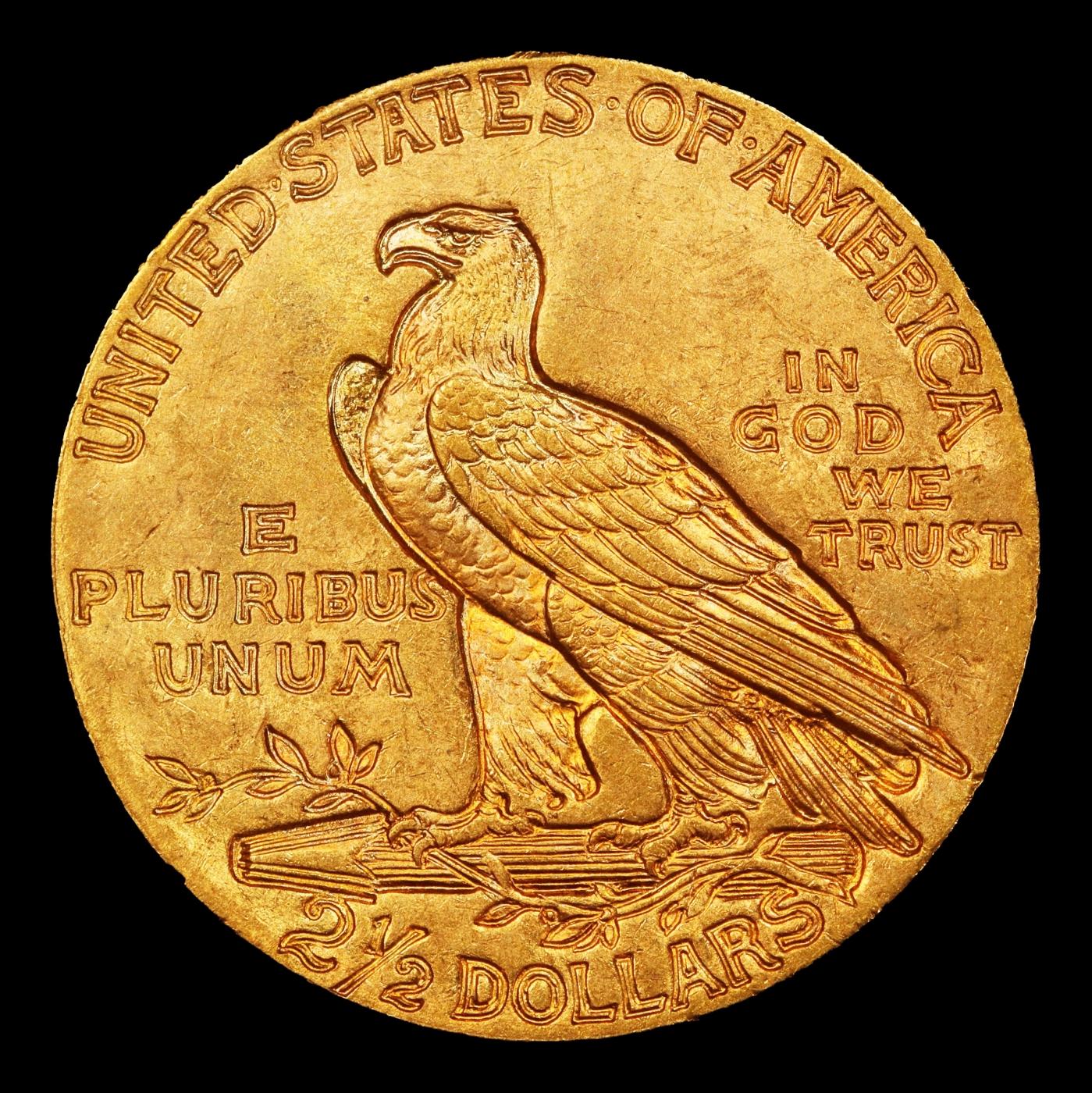 1929-p Gold Indian Quarter Eagle Near Top Pop! $2 1/2 ms66+ USCG
