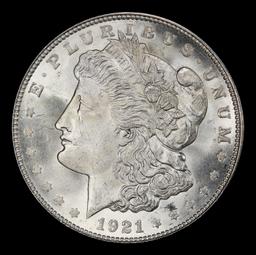 1921-d Morgan Dollar $1 Grades ms65+