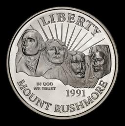 1991-s Mount Rushmore Proof Modern Commem Half Dollar 50c pr70 dcam SEGS