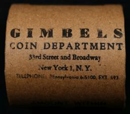 AE- Rare A+ Level GIMBLES 10 Coin Peace Circ Dollar $1 Roll