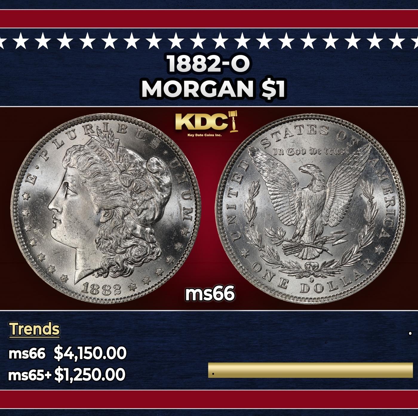 1882-o Morgan Dollar $1 ms66 SEGS