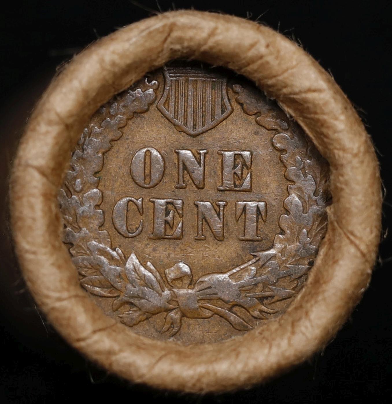 Lincoln Wheat Cent 1c Mixed Roll Orig Brandt McDonalds Wrapper, 1919-p end, Indian other end