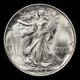 1934-p Walking Liberty Half Dollar 50c Grades ms66