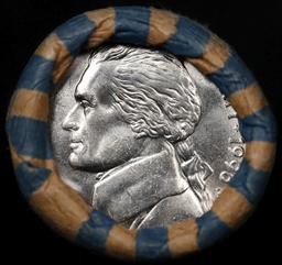 BU Shotgun Jefferson 5c roll, 1996-p 40 pcs Bank $2 Nickel Wrapper