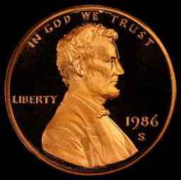 1986-s Proof Lincoln Cent 1c pr70 rd dcam SEGS