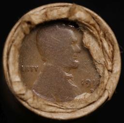 Lincoln Wheat Cent 1c Mixed Roll Orig Brandt McDonalds Wrapper, 1912-d end, Wheat other end