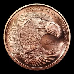 Bald Eagle Style - 1oz .999 Fine Copper Round