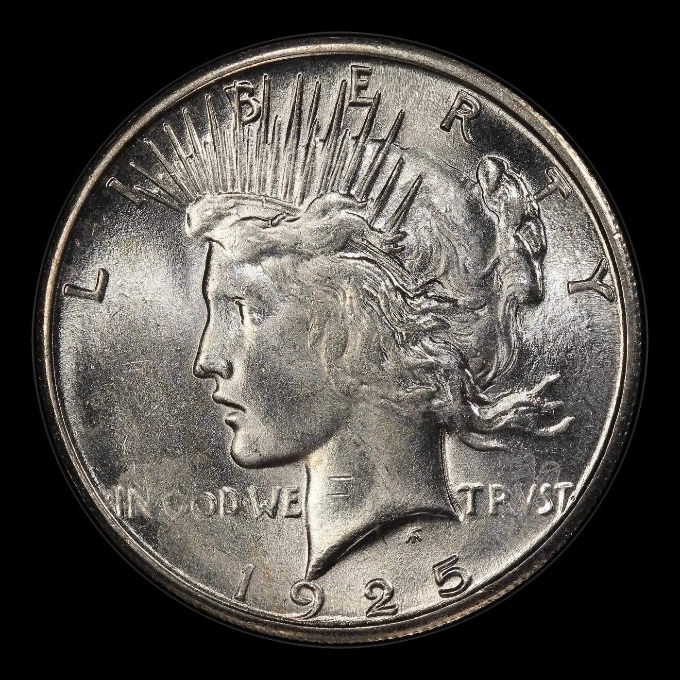 1925-s Peace Dollar Near Top Pop $1 ms64+ SEGS