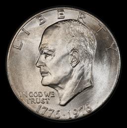 1976-p Ty 2 Eisenhower Dollar Near Top Pop $1 ms67 SEGS