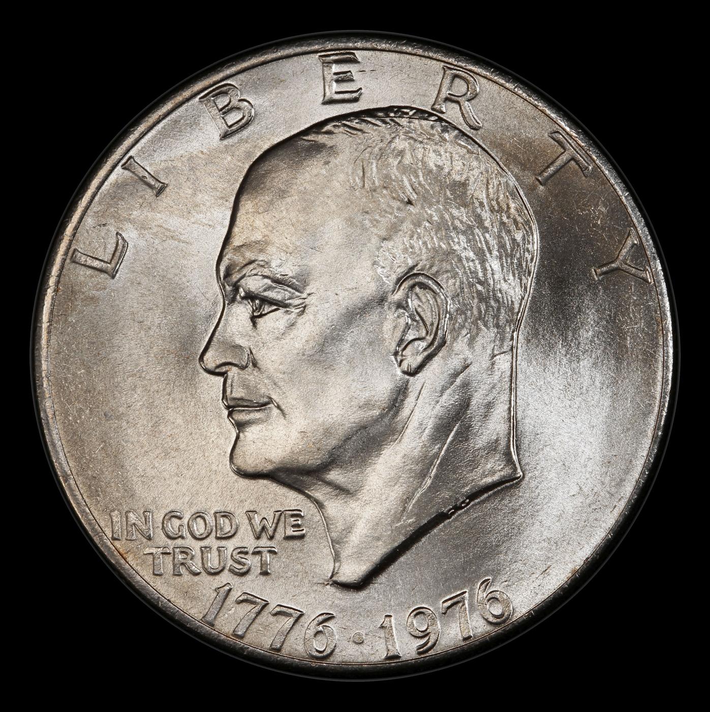 1976-p Ty 2 Eisenhower Dollar Near Top Pop $1 ms67 SEGS