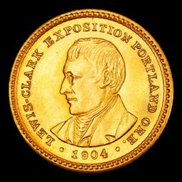 1904 Lewis & Clark Gold Commem Dollar 1 ms66+ SEGS