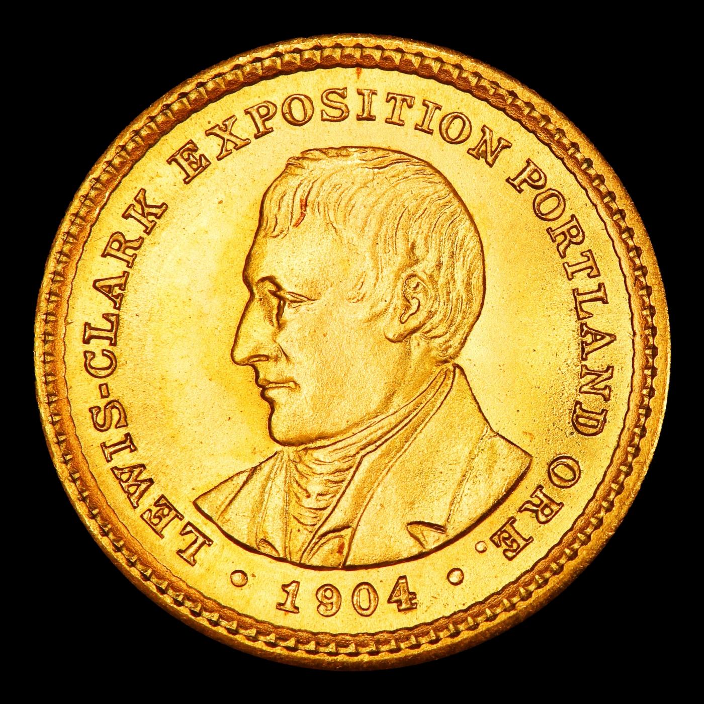 1904 Lewis & Clark Gold Commem Dollar 1 ms66+ SEGS