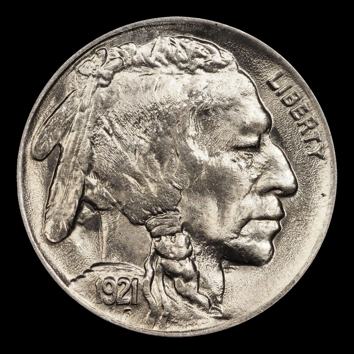 1921-p Buffalo Nickel 5c ms66 SEGS