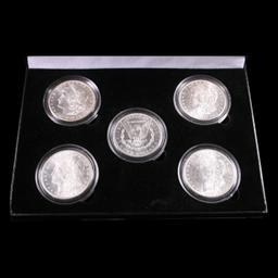 The First 5 San Francisco Mint Morgan Silver Dollar Set, 1878-1882-S ALL UNC