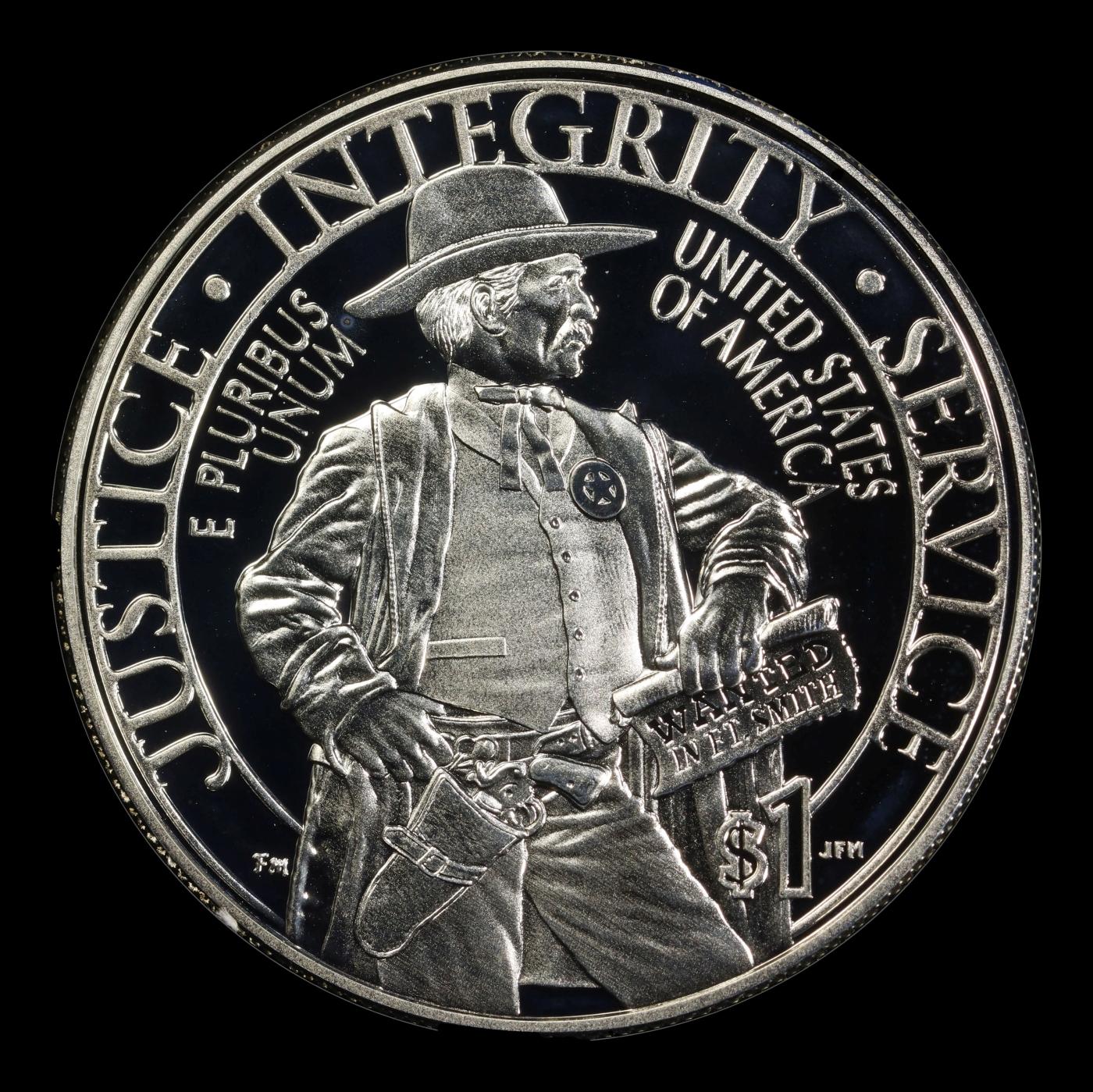 2015-P U.S. Marshals Service Proof Modern Commem Dollar $1 pr70 dcam SEGS