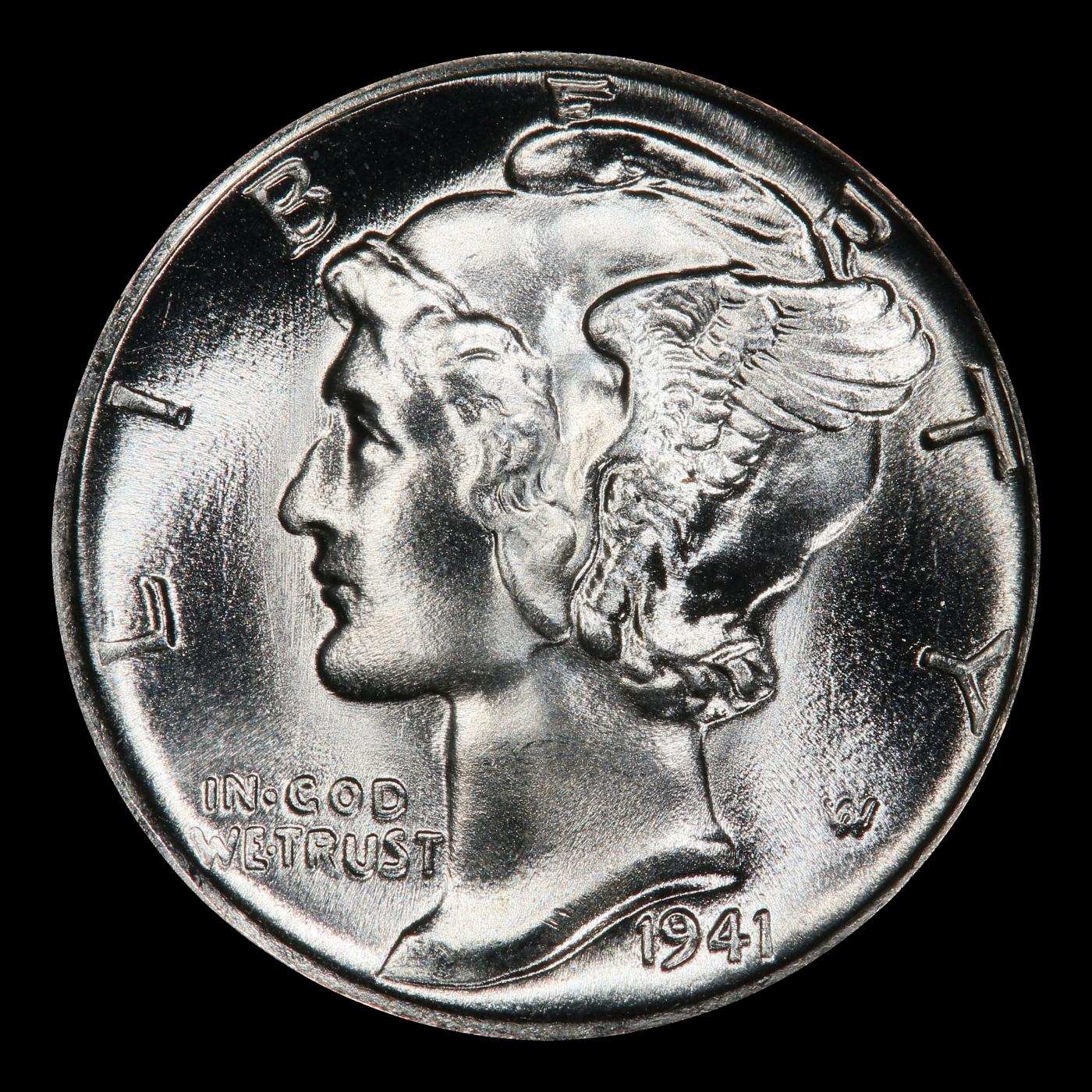 1941-p Mercury Dime Near Top Pop! 10c ms68 FSB SEGS