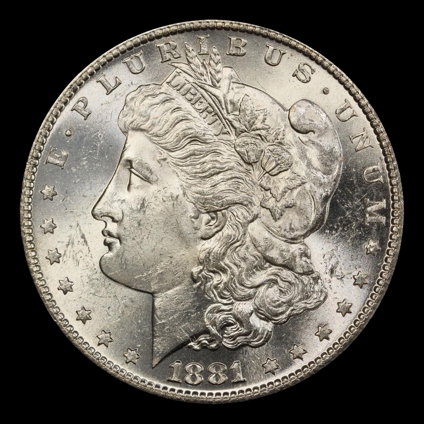 1881-s Morgan Dollar $1 Grades ms63
