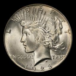 1928-p Peace Dollar $1 ms65 SEGS