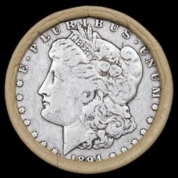 CA- SEARS Circ Morgan Silver Dollar 10 Coin Roll 1894/'P' Rev Ends