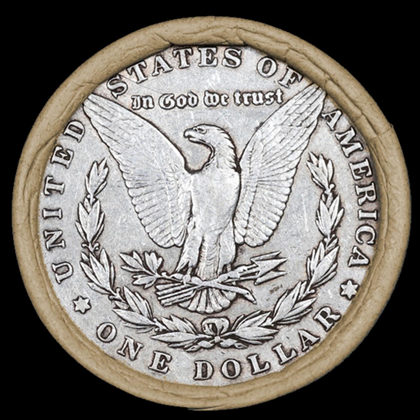 CA- SEARS Circ Morgan Silver Dollar 10 Coin Roll 1894/'P' Rev Ends
