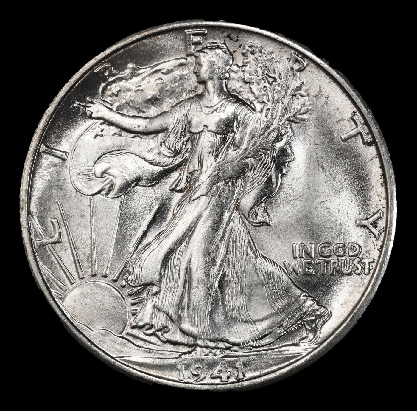 1941-s Walking Liberty Half Dollar 50c Grades ms65+