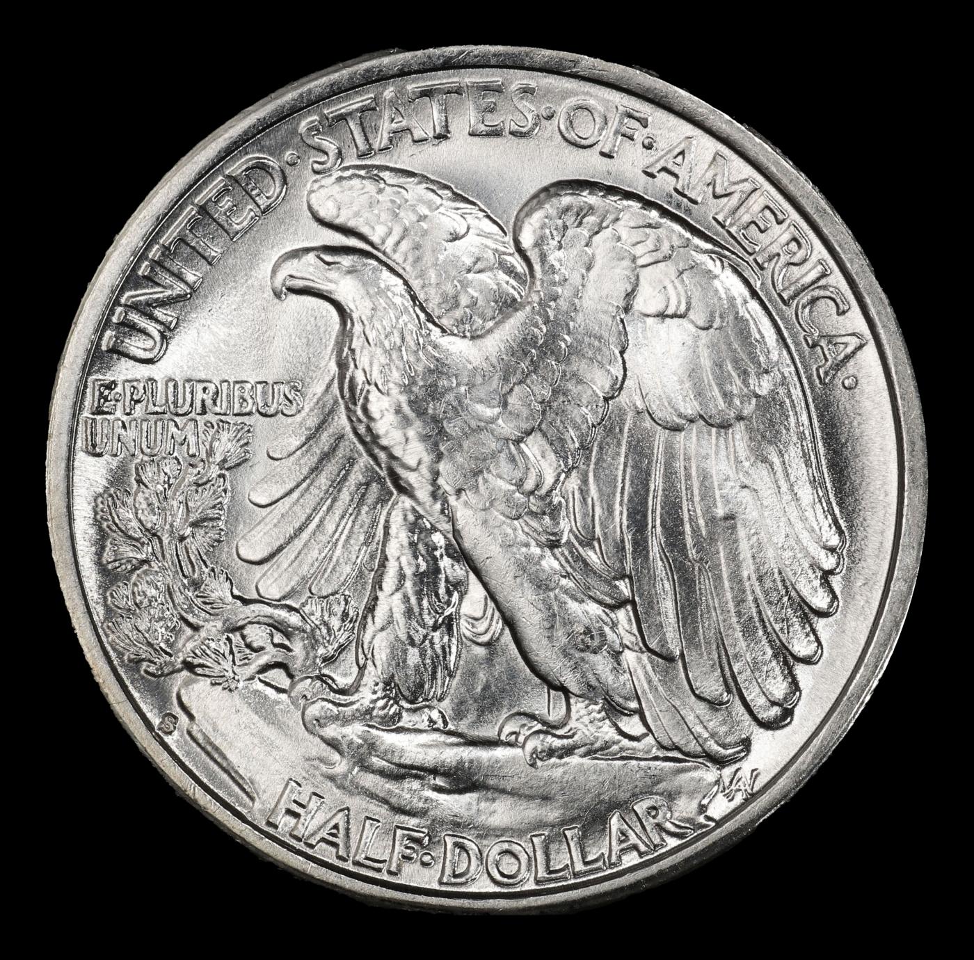1941-s Walking Liberty Half Dollar 50c Grades ms65+