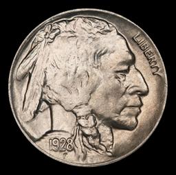 1928-d Buffalo Nickel Near Top Pop 5c ms66 SEGS