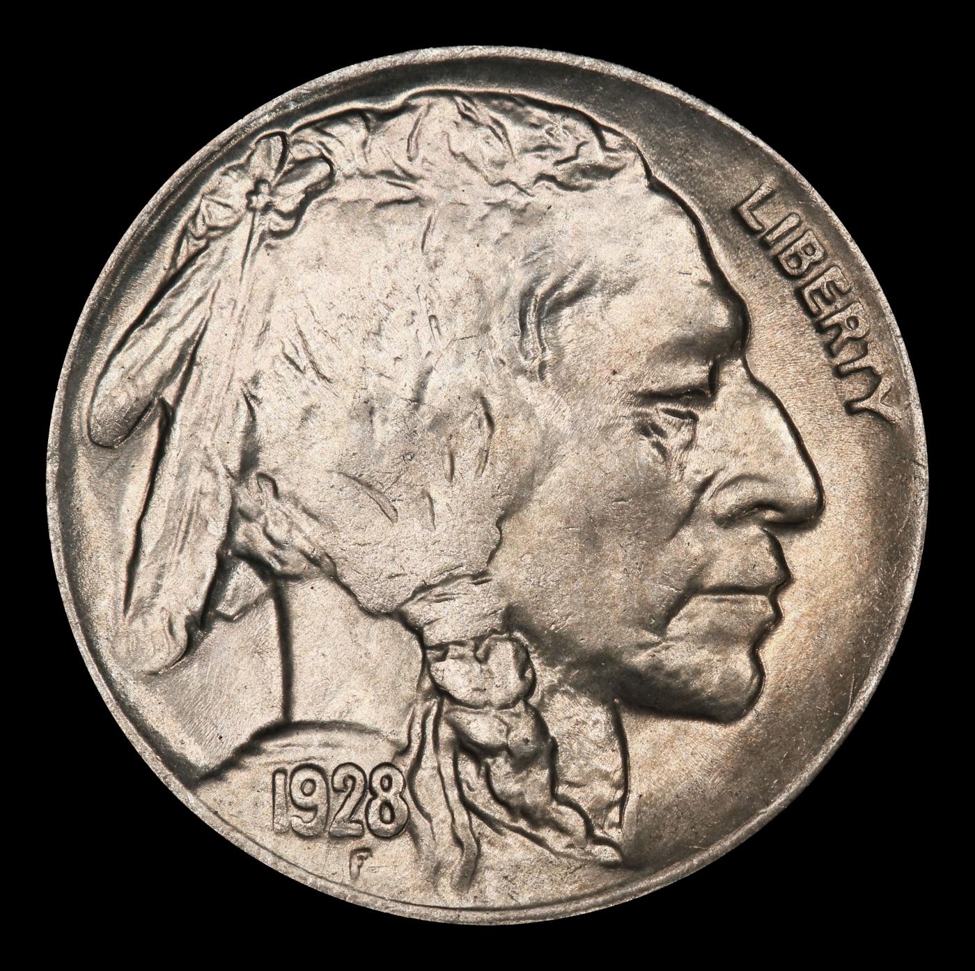 1928-d Buffalo Nickel Near Top Pop 5c ms66 SEGS