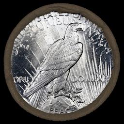 OY- 10 Coin Mixed Morgan/Peace SEARS UNC Dollar $1 Roll Morgan 'P' Rev/Peace 'P' Rev Ends