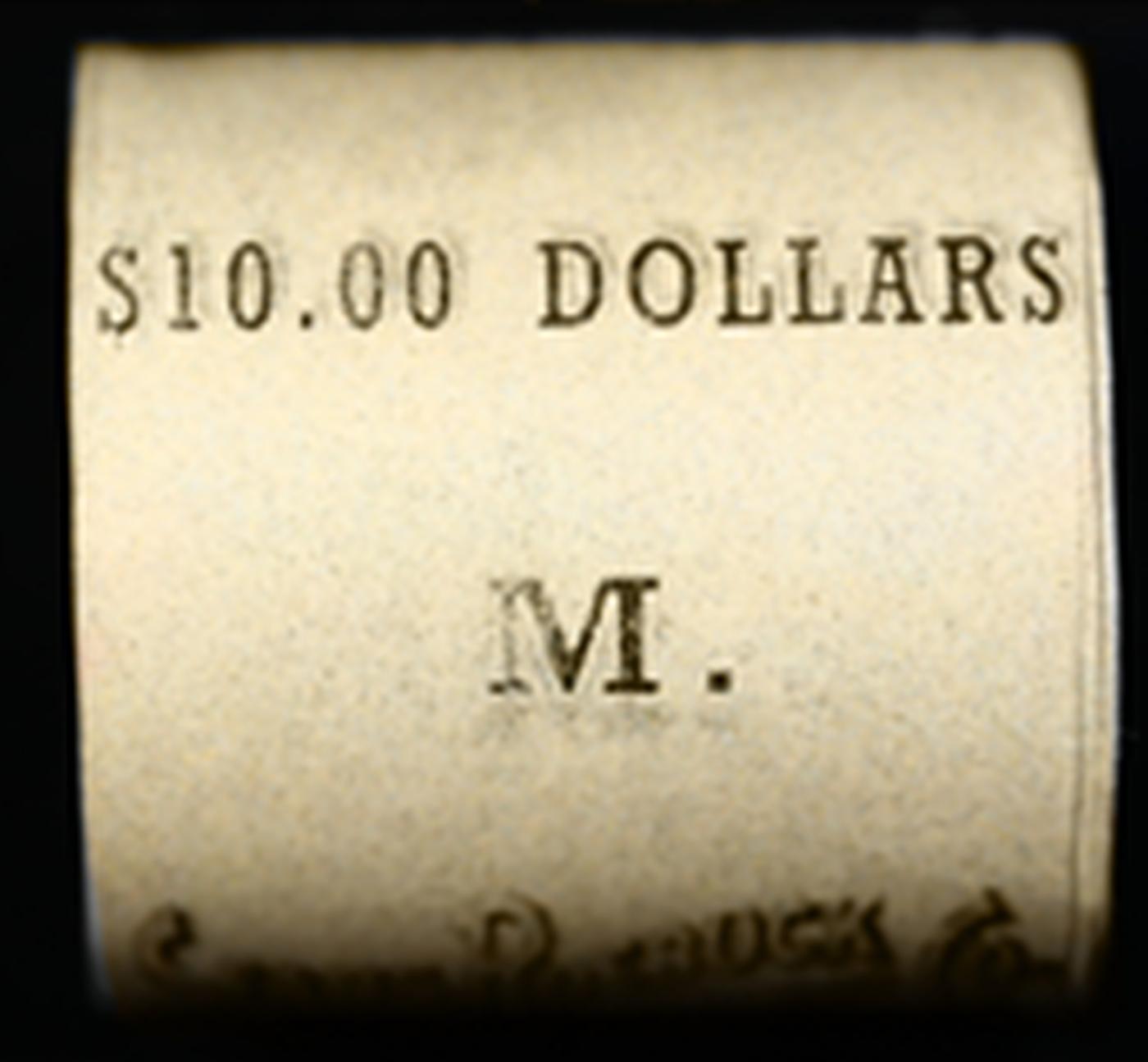 OY- 10 Coin Mixed Morgan/Peace SEARS UNC Dollar $1 Roll Morgan 'P' Rev/Peace 'P' Rev Ends