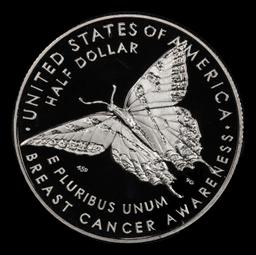 2018-s Breast Cancer Awareness Proof Modern Commem Half Dollar 50c pr70 dcam SEGS