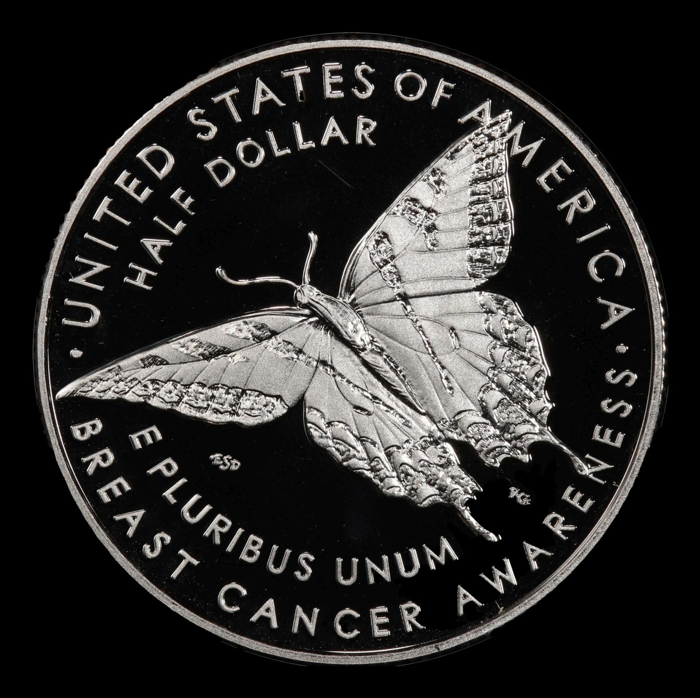 2018-s Breast Cancer Awareness Proof Modern Commem Half Dollar 50c pr70 dcam SEGS