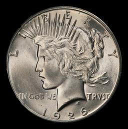 1926-p Peace Dollar $1 Grades ms65