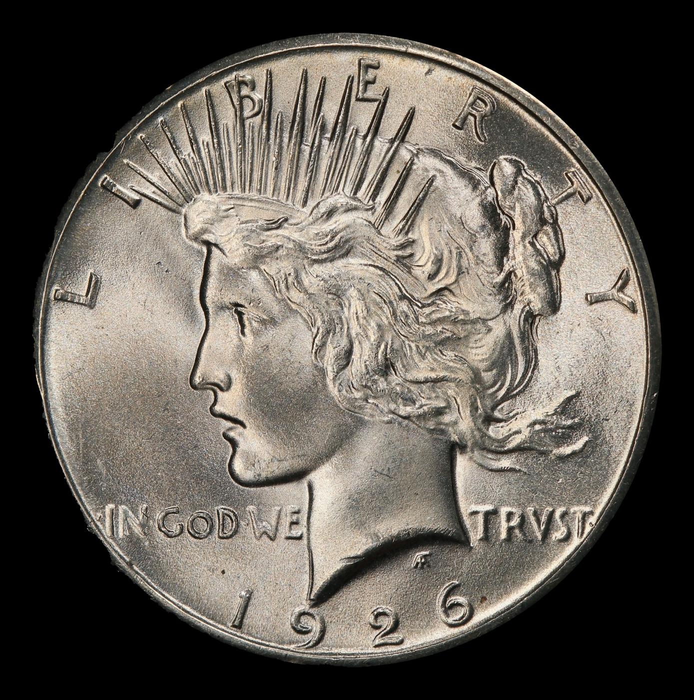1926-p Peace Dollar $1 Grades ms65