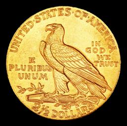 1912-p Gold Indian Quarter Eagle Near Top Pop! $2 1/2 ms66 USCG