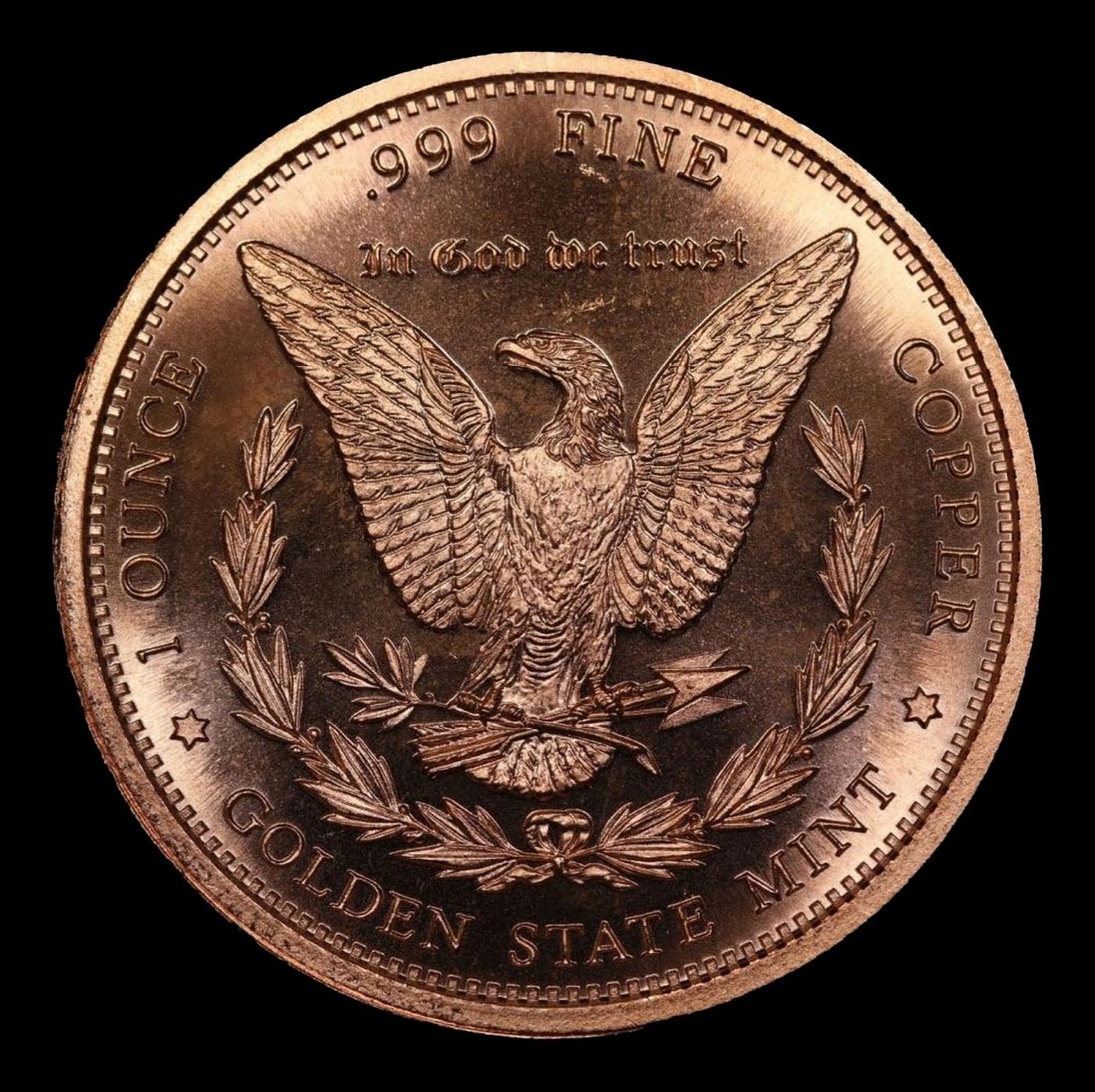 Morgan Dollar Style - 1oz .999 Fine Copper Round