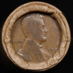 Lincoln Wheat Cent 1c Mixed Roll Orig Brandt McDonalds Wrapper, 1917-p end, Indian other end