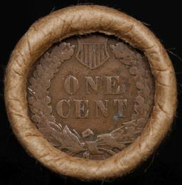 Lincoln Wheat Cent 1c Mixed Roll Orig Brandt McDonalds Wrapper, 1917-p end, Indian other end