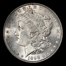 1898-p Morgan Dollar $1 Grades ms63